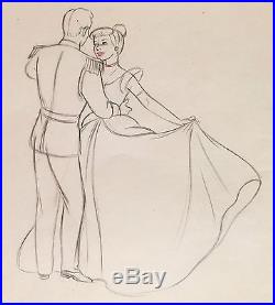 250x277 Rare Walt Disney Cinderella Dancing Prince Charming - Cinderella And Prince Charming Drawing