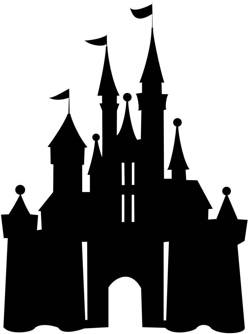 837x1125 At Disney Castle Outline - Cinderella Castle Drawing