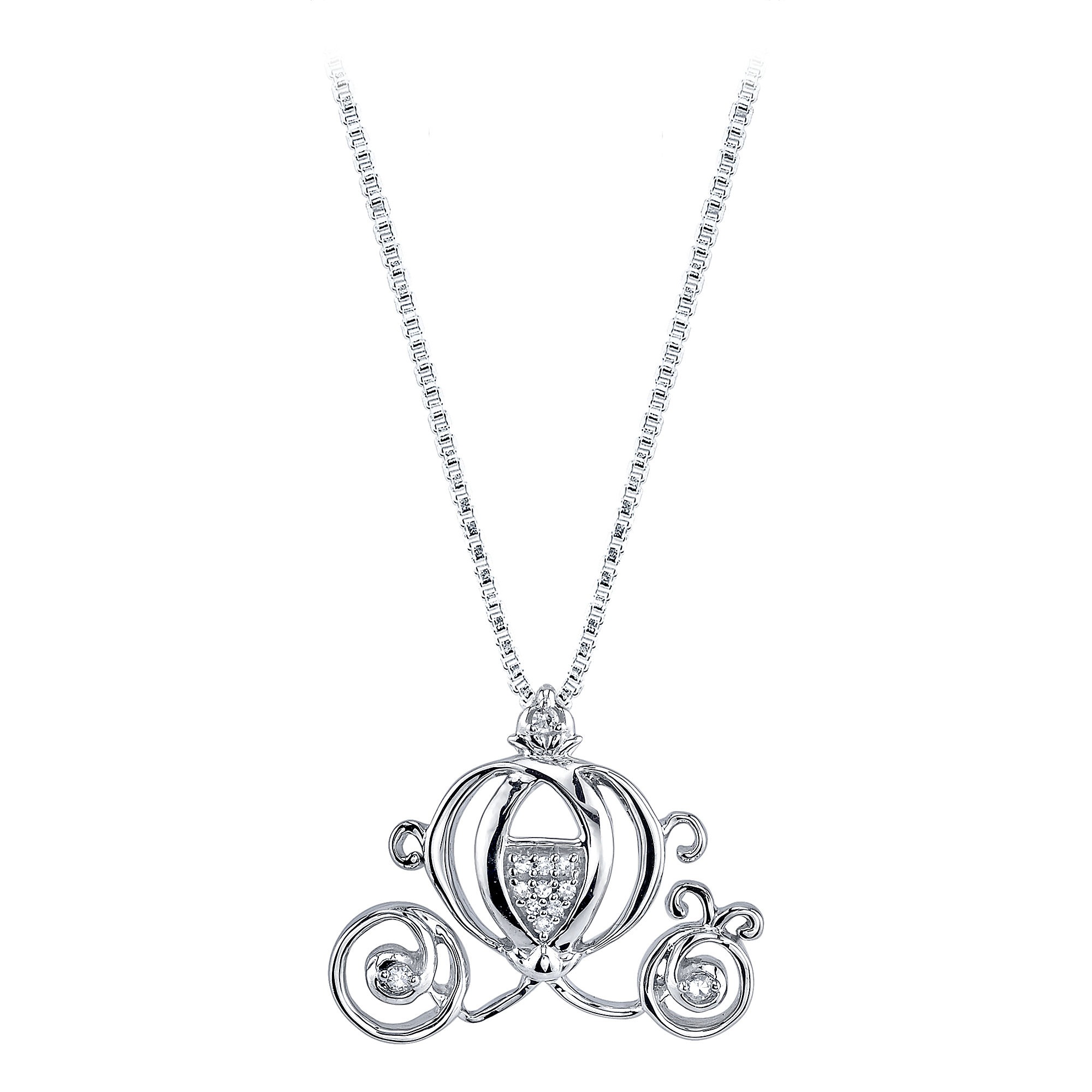 2000x2000 Cinderella Coach Diamond Necklace Shopdisney - Cinderella Coach Drawing