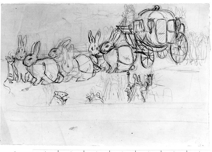 744x536 Cinderella's Coach Drawn - Cinderella Coach Drawing