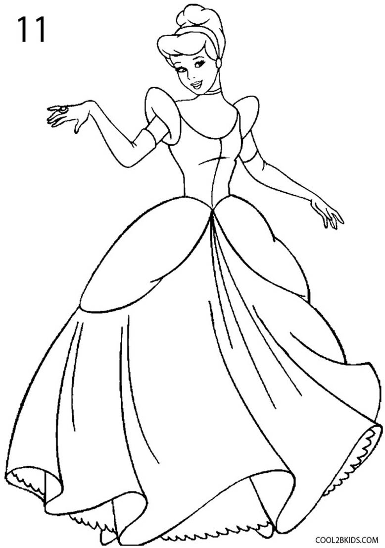 778x1106 Cinderella Drawing Free Download - Cinderella Drawing