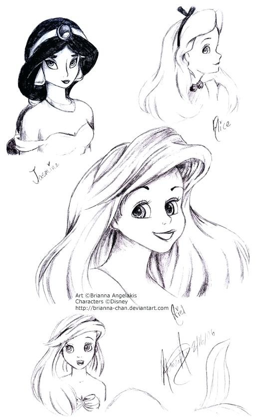 513x837 Drawings Disney Princess Classic Princesses Drawing How To Draw - Cinderella Drawing