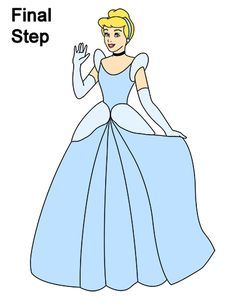 236x305 How To Draw Cinderella - Cinderella Drawing