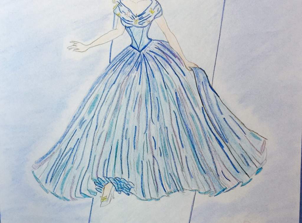 1024x757 My Live Action Cinderella Dress Drawing Disney Amino - Cinderella Drawing