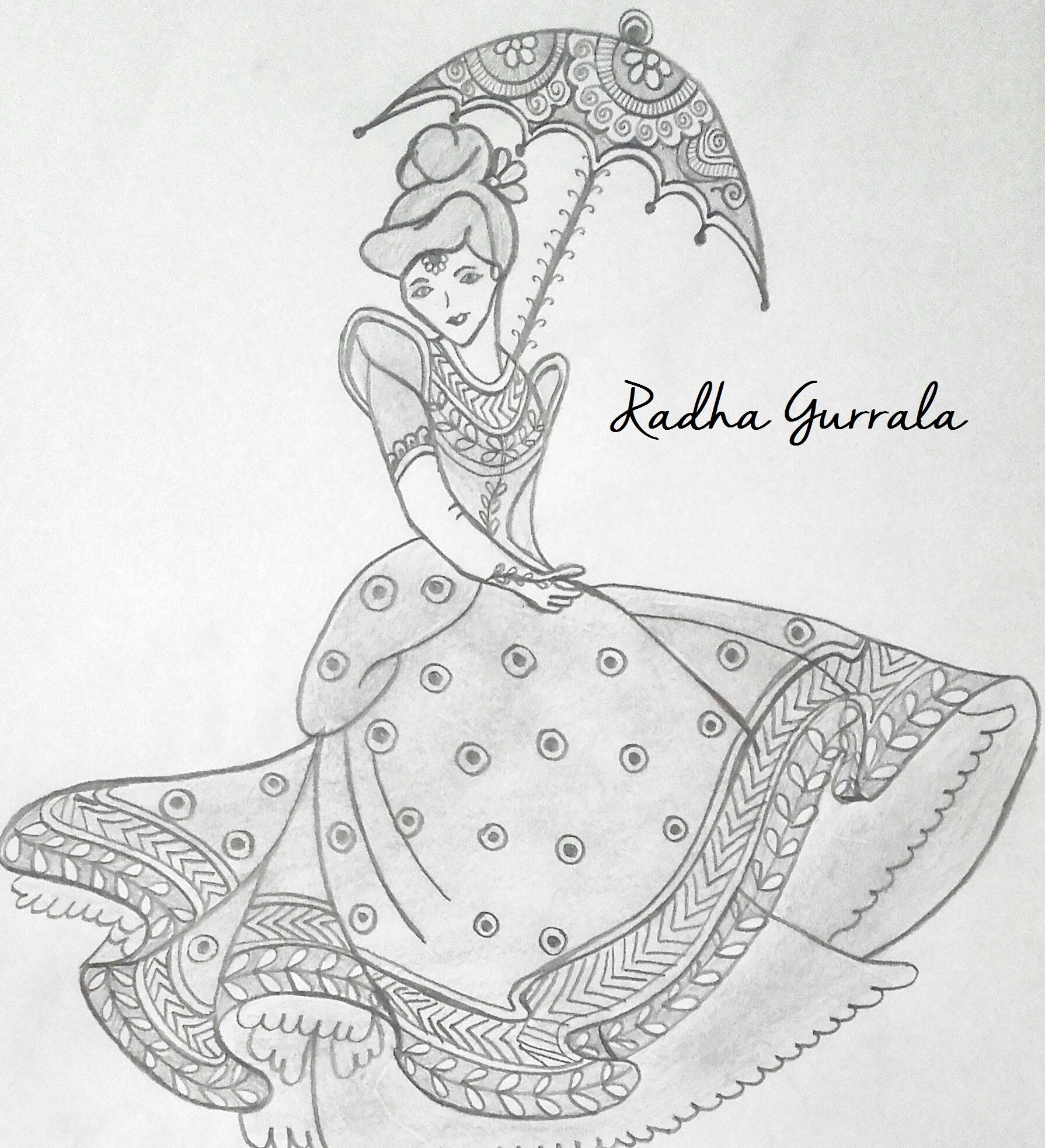 1790x1966 Cinderella Pencil Drawing - Cinderella Drawing