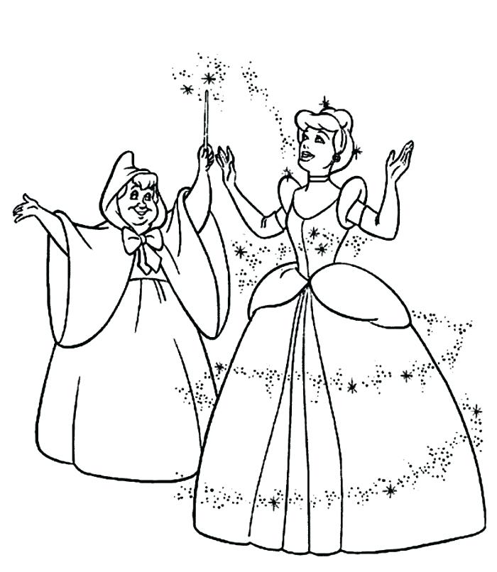 700x806 Pumpkin Carriage Drawing At Free For Cinderella Colouring Pages - Cinderella Drawing Pictures