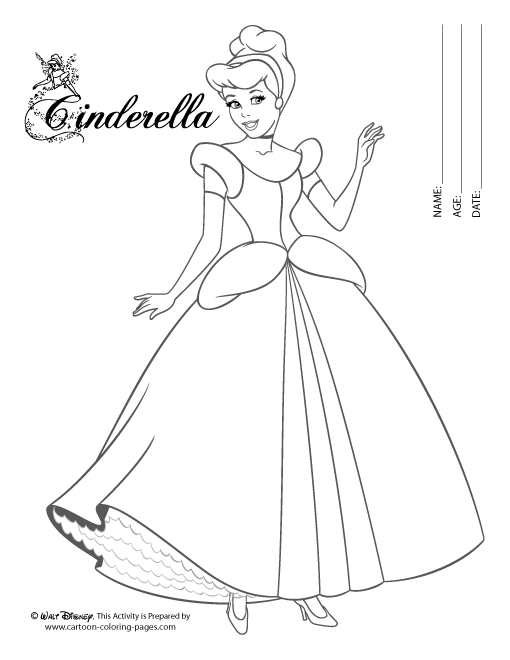 510x660 Cinderella - Cinderella Drawing Pictures