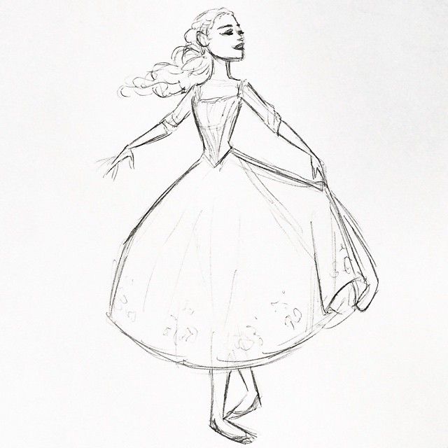 640x640 Cinderella Drawing Free Download - Cinderella Dress Drawing