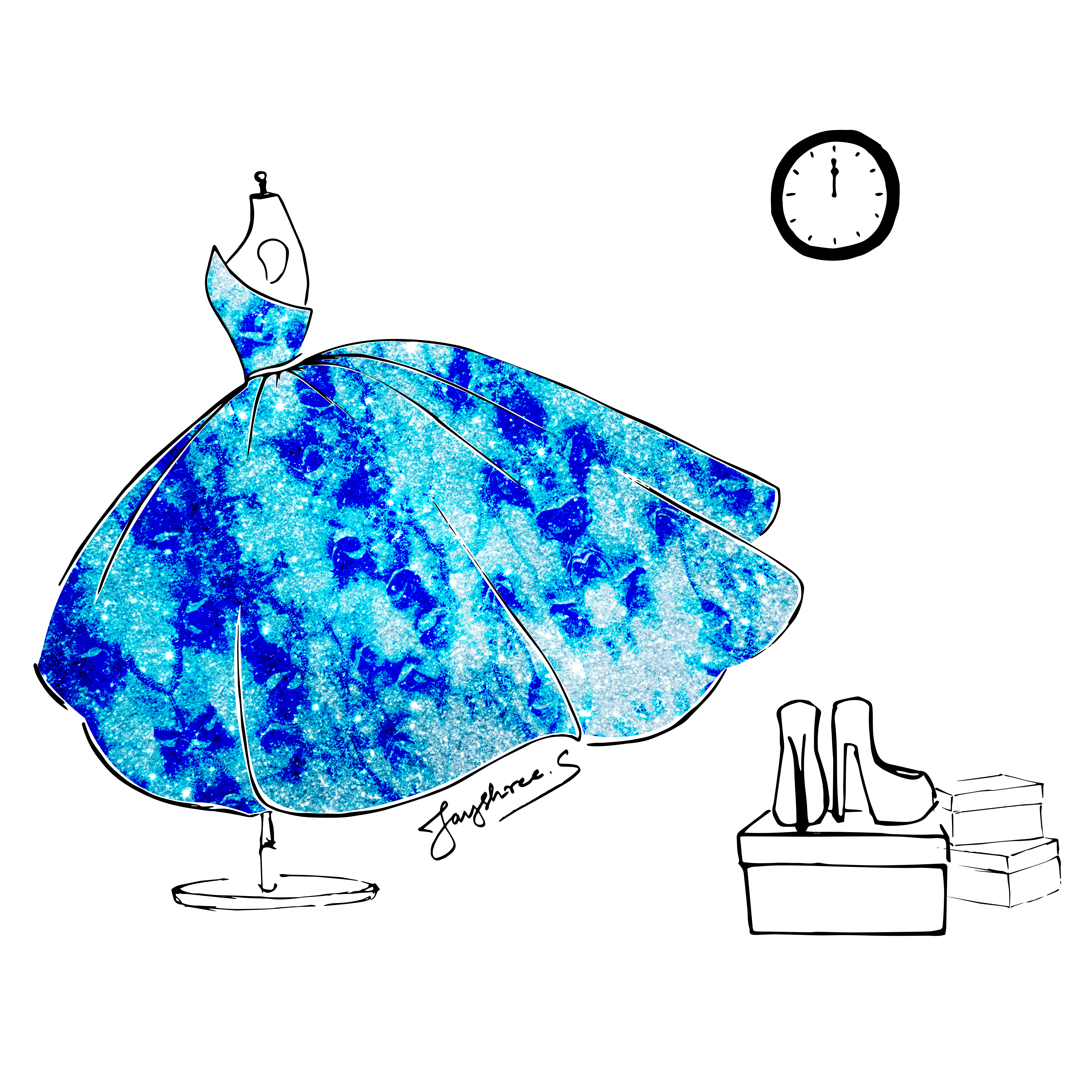 5953x5953 Cinderella Dress Art Wardrobe - Cinderella Dress Drawing