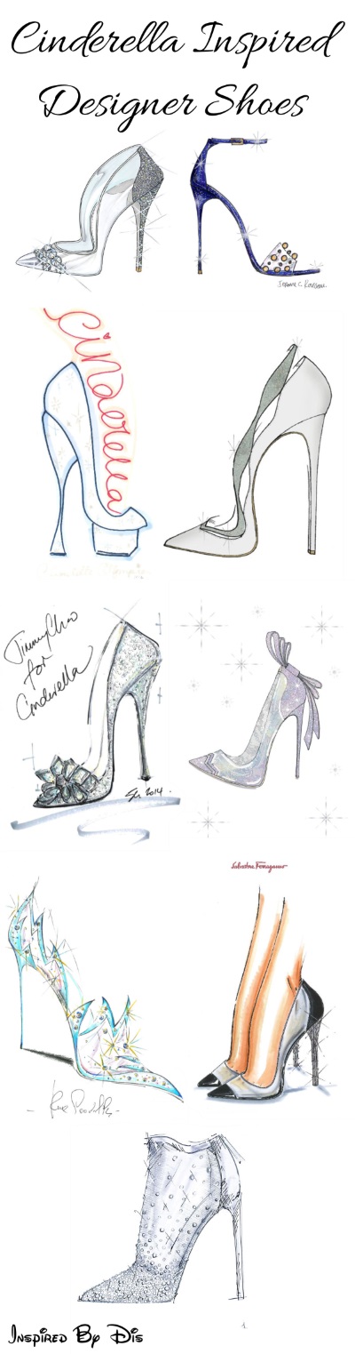 400x1523 designers create fantasy versions of cinderella's glass slipper - Cinderella Glass Slipper Drawing