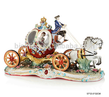 350x312 Ornate Cinderella Pumpkin Horse Drawn Cart,european Style - Cinderella Pumpkin Carriage Drawing