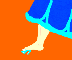 300x250 cinderella has a really tiny glass slipper drawing - Cinderella Slipper Drawing