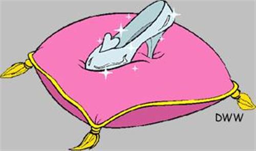 500x295 cinderella slipper clipart - Cinderella Slipper Drawing