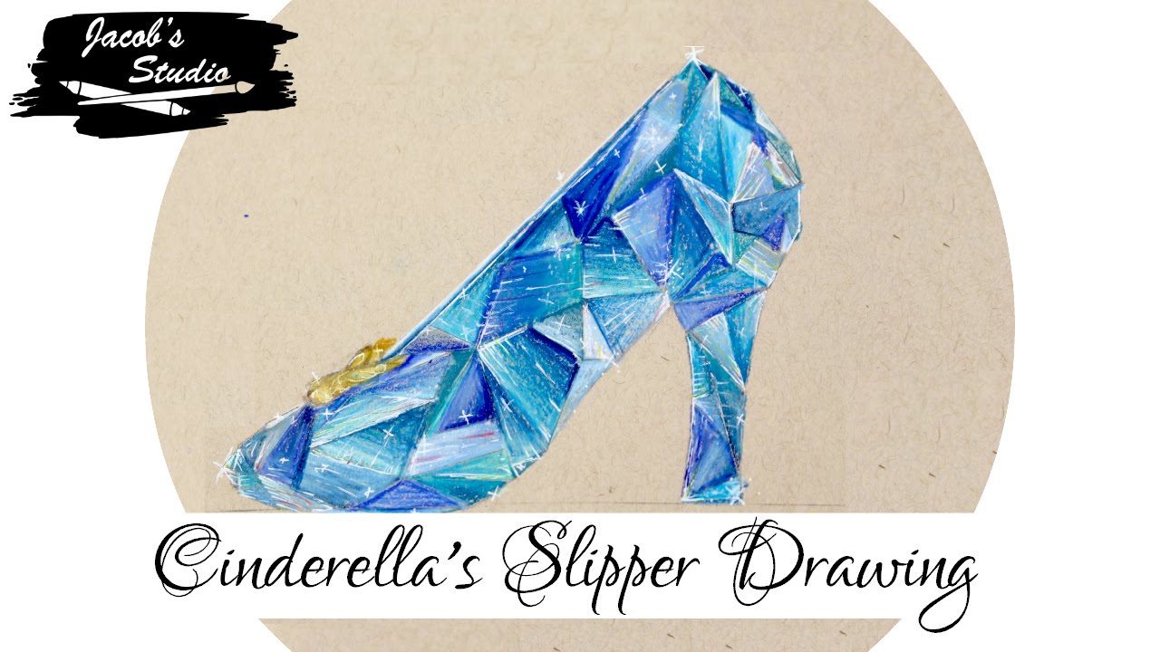 1280x720 cinderella's slipper drawing jacob's studio - Cinderella Slipper Drawing