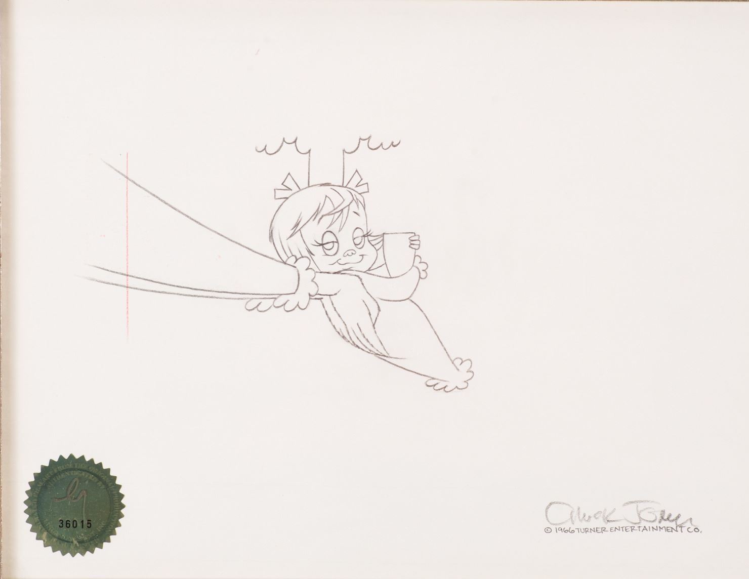 1480x1144 cindy lou production cel with matching drawing - Cindy Lou Who Drawing