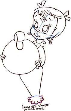 236x370 how to draw cindy lou who from how the grinch stole christmas - Cindy Lou Who Drawing