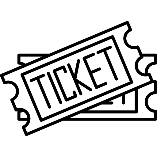 512x512 Two Tickets Icons Free Download - Cinema Drawing