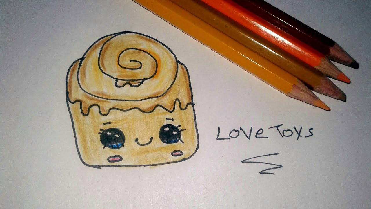 1280x720 how to draw a cinnamon roll very eas - Cinnamon Roll Drawing