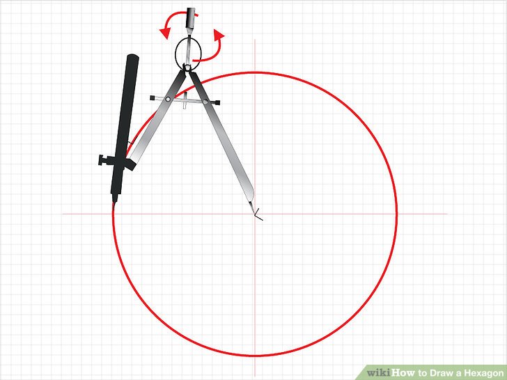 728x546 Ways To Draw A Hexagon - Circle Compass Drawing