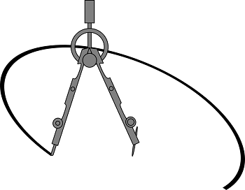 350x272 how to construct a circle with a compass - Circle Compass Drawing
