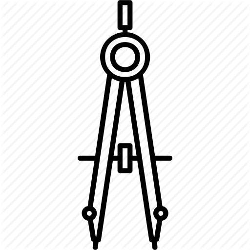 512x512 circle, compass, draw, drawing, office, supply, technical drawing icon - Circle Compass Drawing