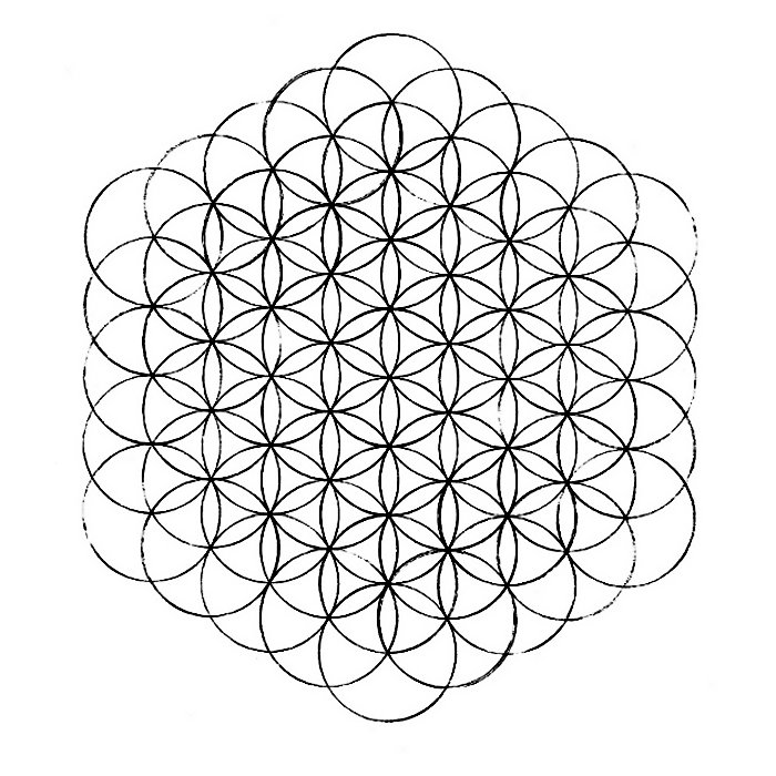700x700 Flower Of Life How To Draw The Chemical Marriage - Circle Design Drawing