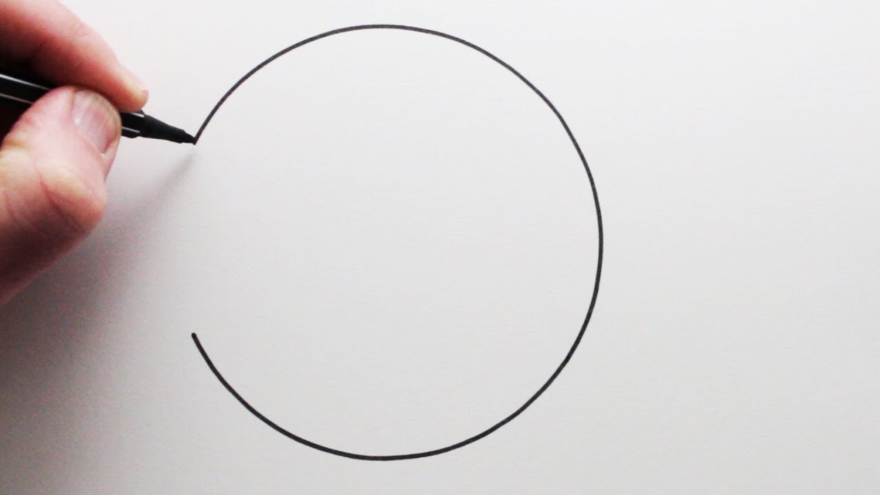 1280x720 how to draw a perfect circle freehand narrated step - Circle Drawing