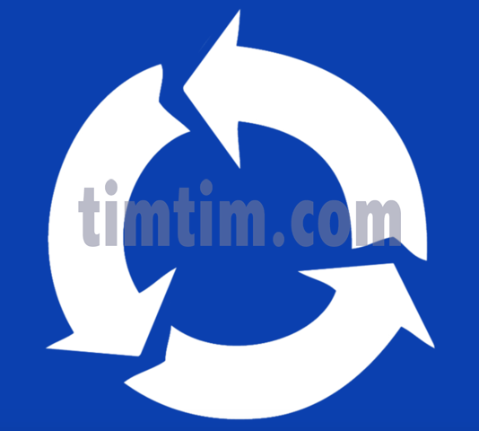 534x480 free drawing of recycle arrows in circle blue from the category - Circle Drawing Tool Online