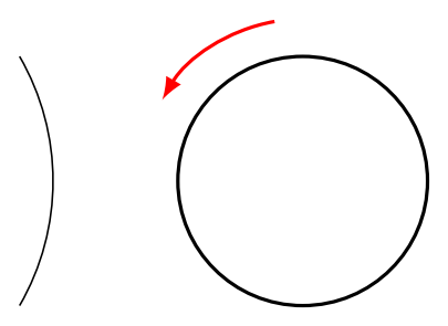 405x295 Drawing A Tikz Arc Specifying The Center - Circle Line Drawing