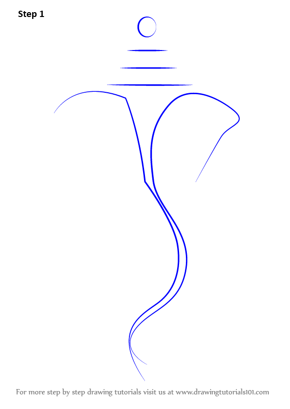 596x842 learn how to draw ganpati with lines - Circle Line Drawing