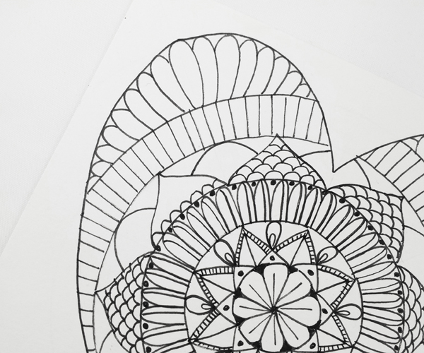 600x500 Heart Shaped Mandala Tutorial - Circle Pattern Drawing