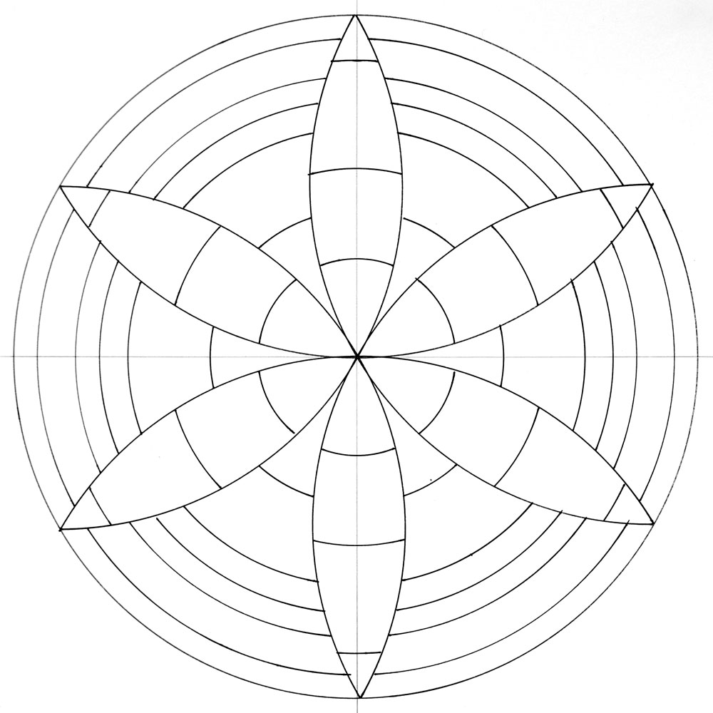 1000x1000 How To Draw A Mandala With A Compass - Circle Pattern Drawing