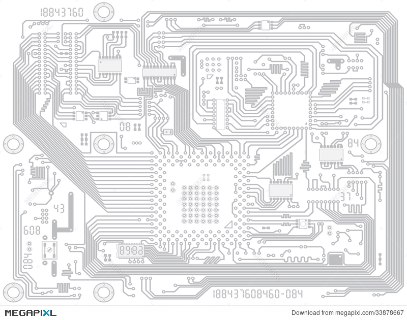 Circuit Board Drawing at PaintingValley.com | Explore collection of ...