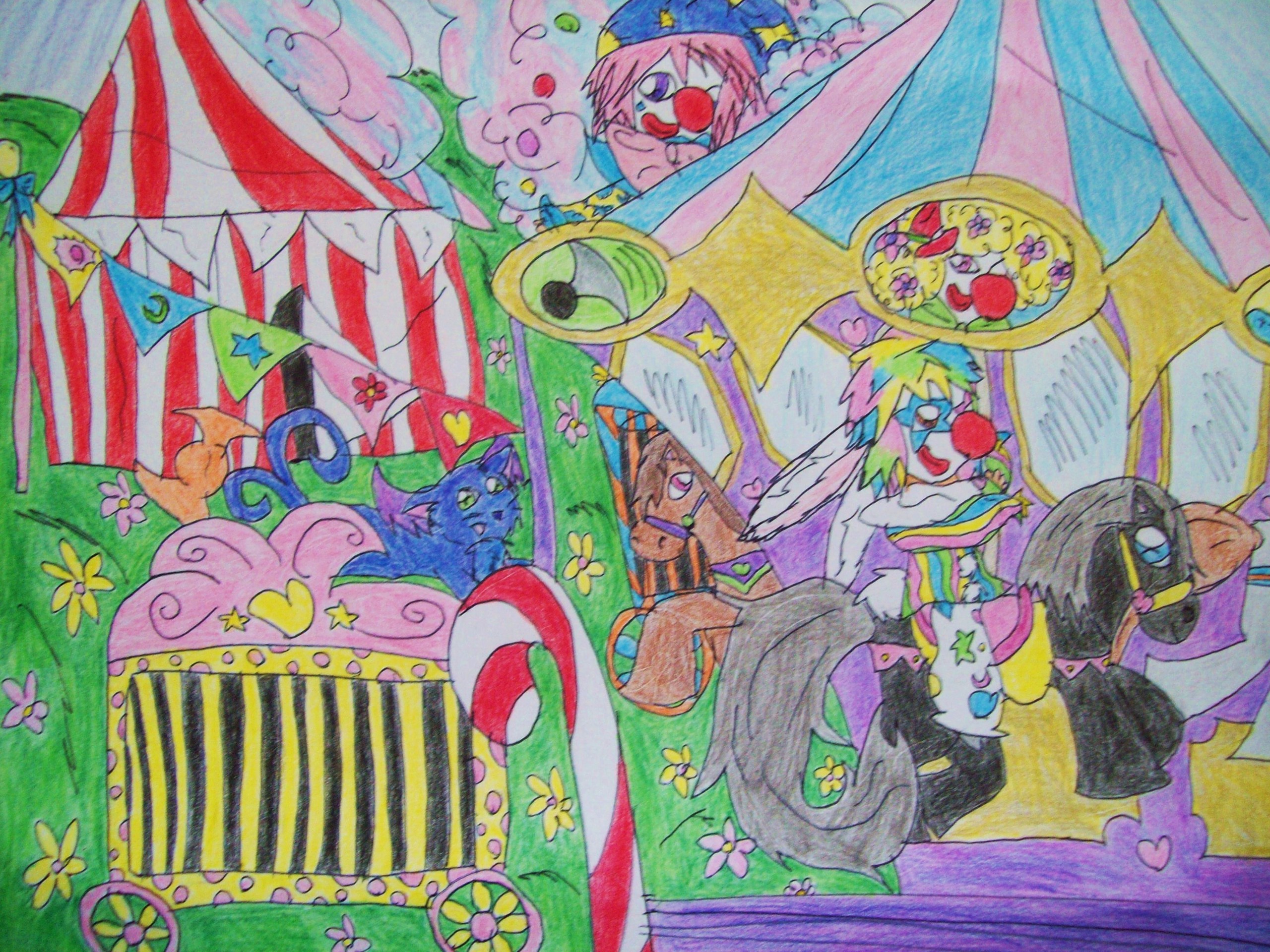 2560x1920 Circus And Carnivals Images My Drawing Hd Wallpaper And Background - Circus Drawing