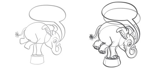 500x220 How To Draw A Circus Elephant Saying Bad Words - Circus Elephant Drawing