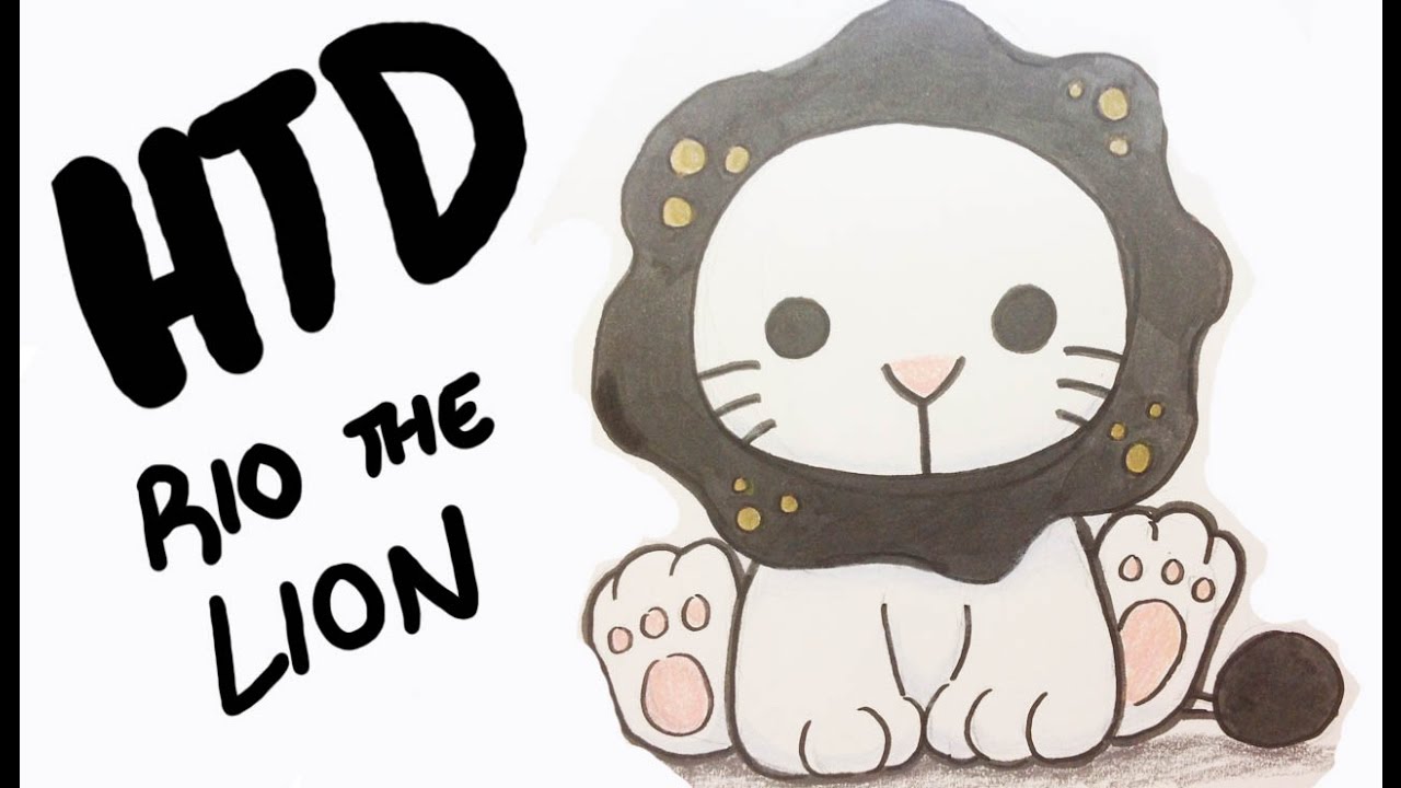 1280x720 How To Draw Rio The Lion - Circus Lion Drawing