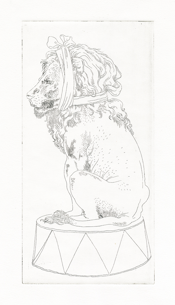 600x1044 The Circus Lion On Behance - Circus Lion Drawing