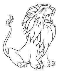 201x251 seated crying lion drawing lions drawings, printable coloring - Circus Lion Drawing