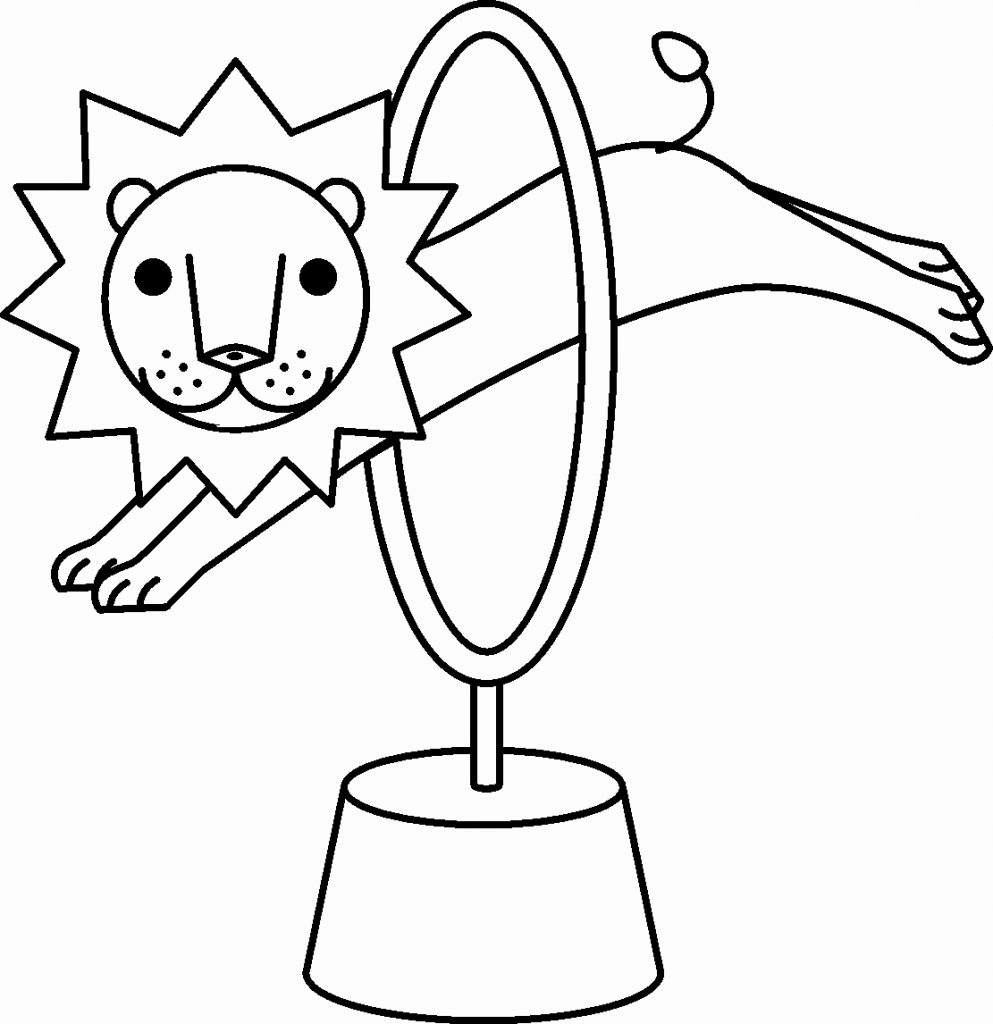993x1024 Circus Drawing Cartoon For Free Download - Circus Lion Drawing