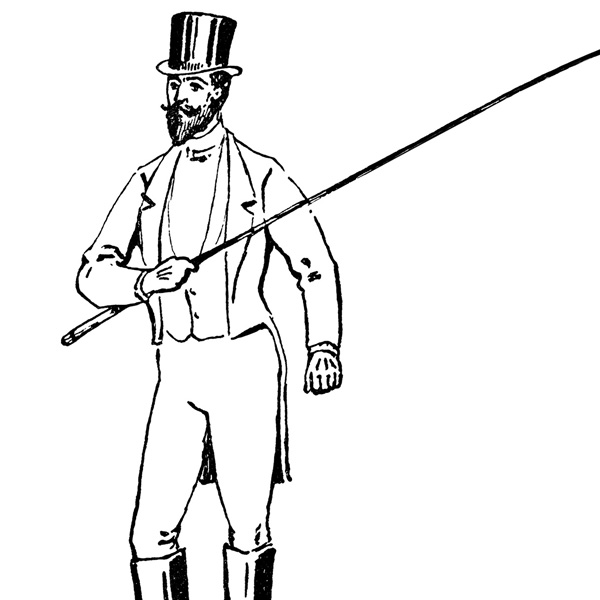 600x600 Circus Ringmaster Vintage Clip Art - Circus Ringmaster Drawing