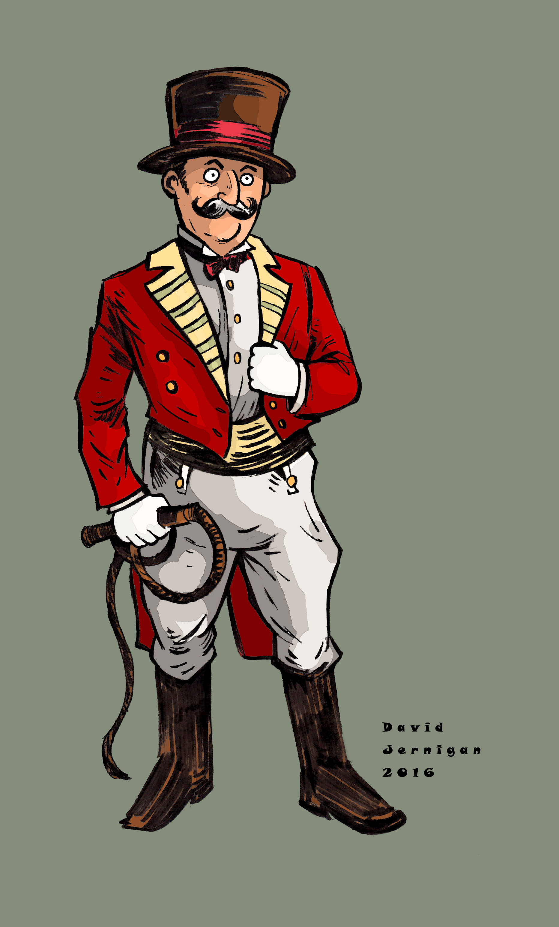 1864x3092 Circus Ringmaster Sketcharound - Circus Ringmaster Drawing