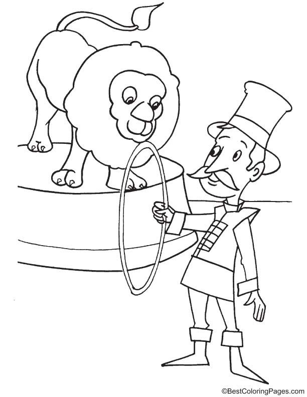 612x792 Circus Ringmaster Coloring Pages - Circus Ringmaster Drawing