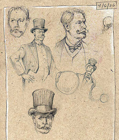 400x470 Circus Ringmaster Drawings The Drawing Club - Circus Ringmaster Drawing