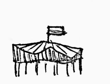 Circus Tent Drawing At Paintingvalleycom Explore Collection Of