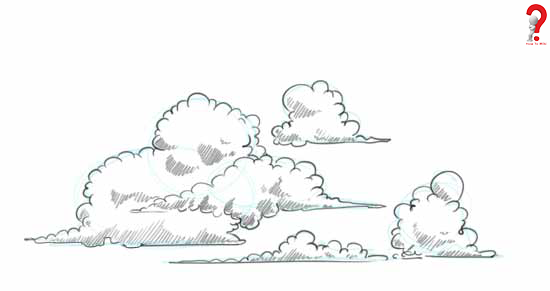 550x291 How To Draw Clouds Step To Step Guide How To Wiki - Cirrus Clouds Drawing
