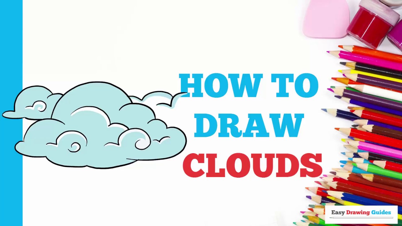 1280x720 How To Draw Clouds In A Few Easy Steps Drawing Tutorial For Kids - Cirrus Clouds Drawing
