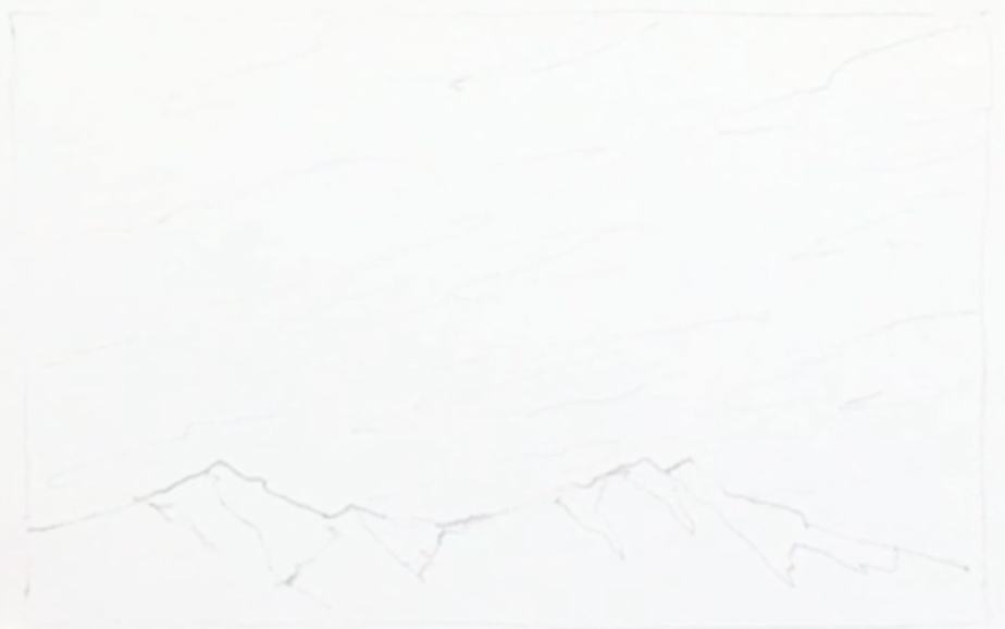 924x578 Painting A Sky With Wispy Cirrus Clouds Snow Capped Mountains - Cirrus Clouds Drawing