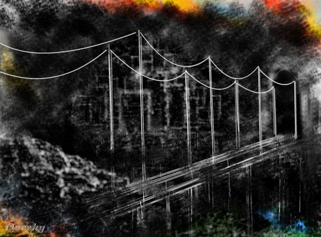 650x480 Night To City A Landscape Speedpaint Drawing - City At Night Drawing