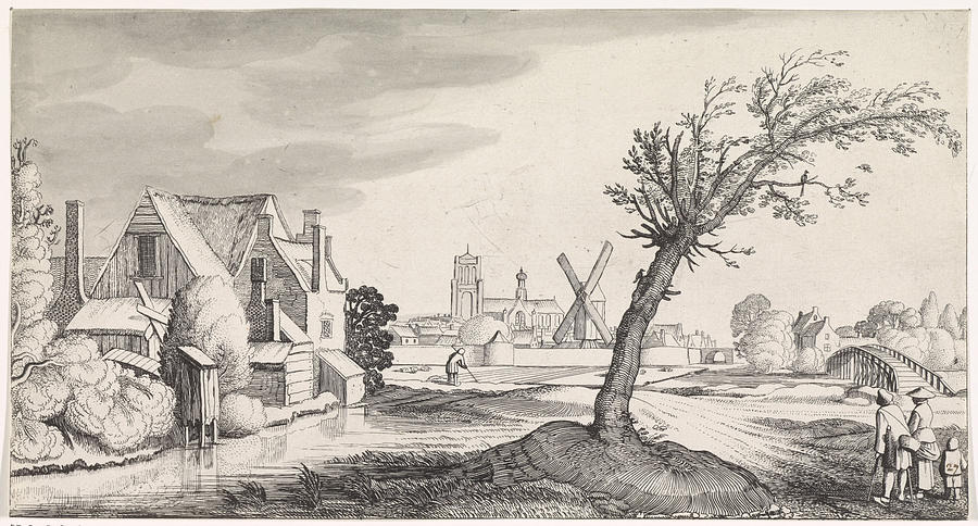 900x484 Family At A House With A City In The Background Drawing - City Background Drawing