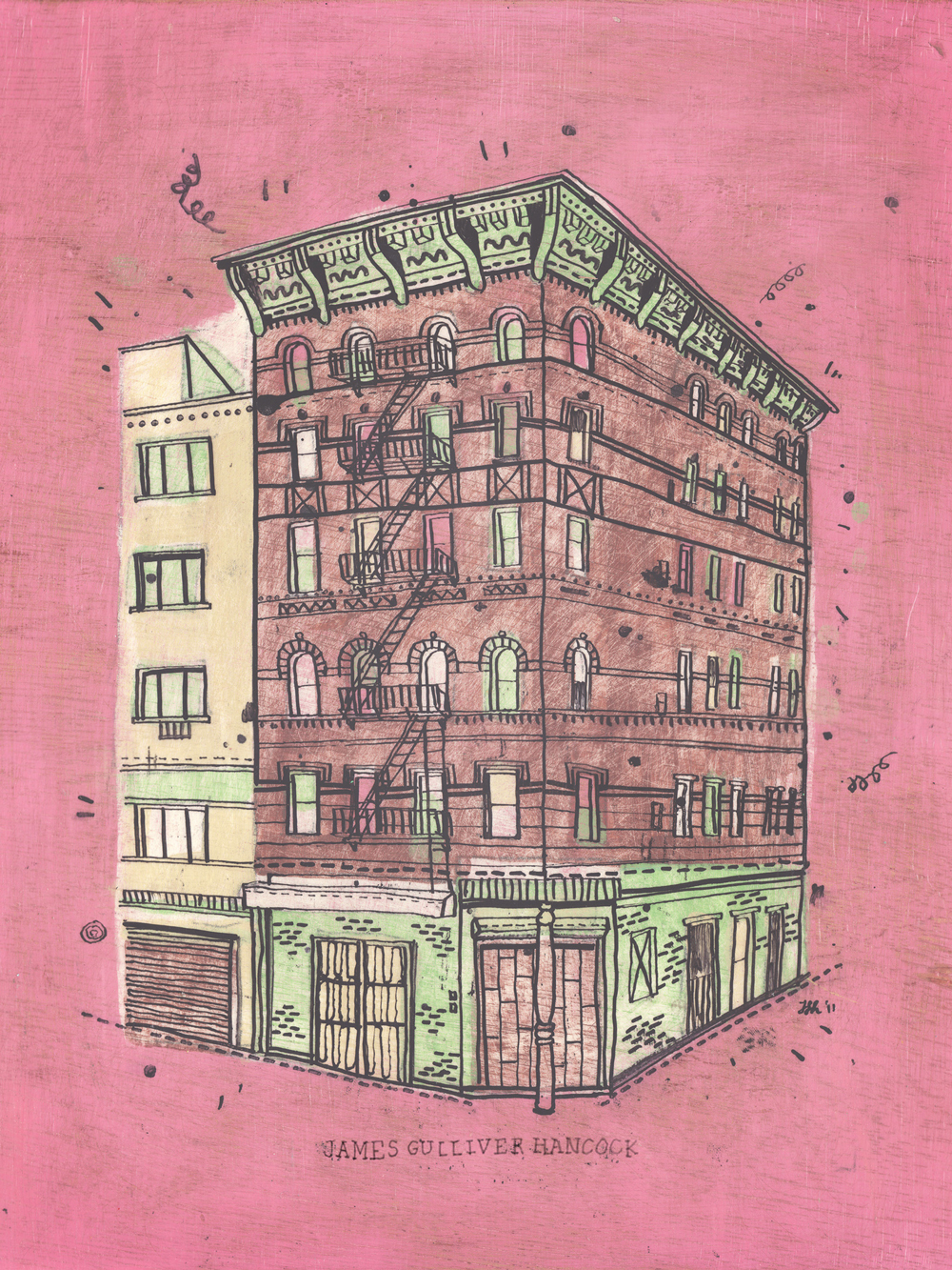 1000x1333 one man's quest to draw buildings in new york city - City Buildings Drawing